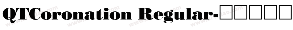 QTCoronation Regular字体转换